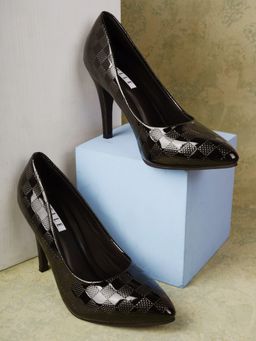 ELLE - Black Women Slip On Pumps