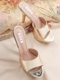 ELLE - Gold Women Slip On Sandals