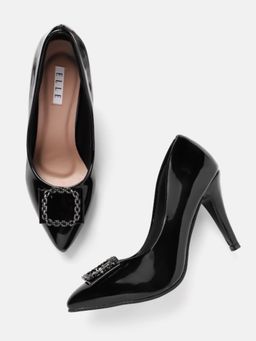 ELLE - Black Women Slip On Pumps