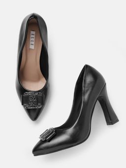 ELLE - Black Women Slip On Pumps