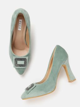 ELLE - Green Women Slip On Pumps