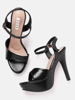 ELLE - Beige Women Buckle Sandals