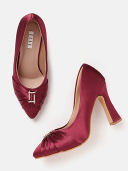 ELLE - Maroon Women Slip On Pumps