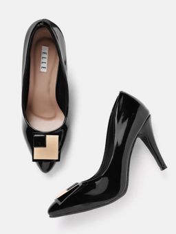 ELLE - Black Women Slip On Pumps