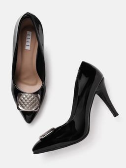 ELLE - Black Women Slip On Pumps