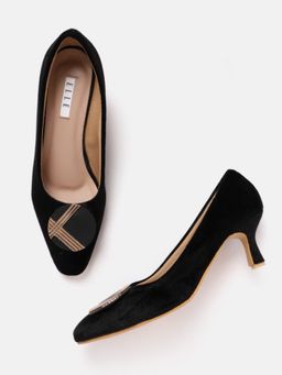 ELLE - Black Women Slip On Pumps