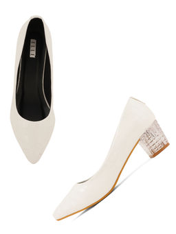 ELLE - White Women Slip On Pumps