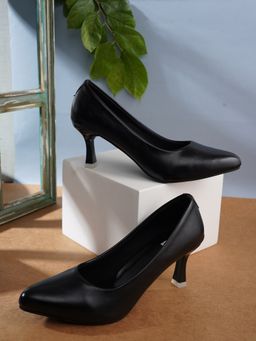 ELLE - Black Women Slip On Pumps