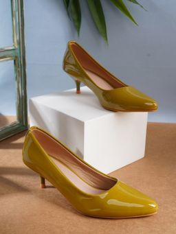 ELLE - Mustard Women Slip On Pumps