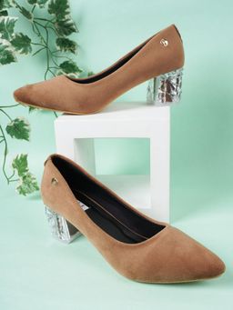 ELLE - Brown Women Slip On Pumps