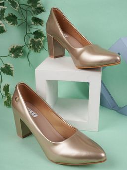 ELLE - Gold Women Slip On Pumps