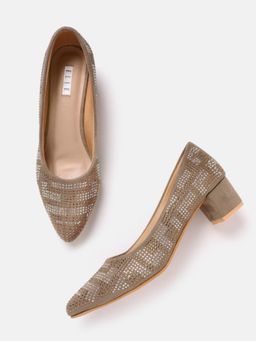ELLE - Tan Women Slip On Pumps