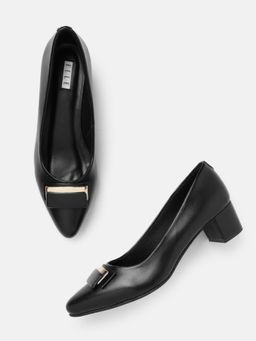 ELLE - Black Women Slip On Pumps