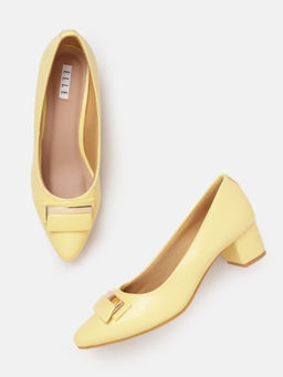 ELLE - Yellow Women Slip On Pumps