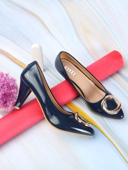 ELLE - Navy Blue Women Slip On Pumps