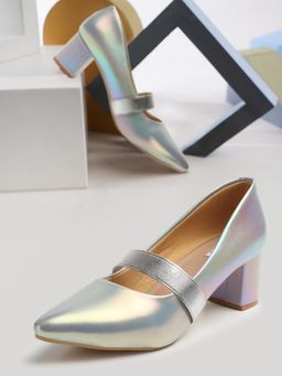 ELLE - Silver Women Slip On Pumps