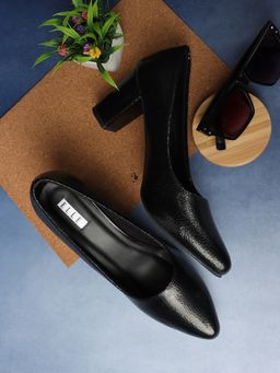 ELLE - Black Women Slip On Pumps