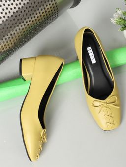 ELLE - Yellow Women Slip On Pumps
