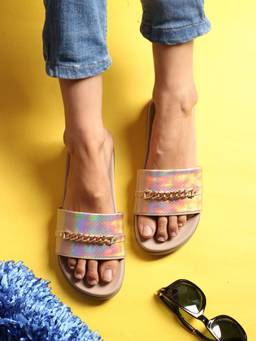 ELLE - Gold Women Slip On Flats