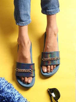 ELLE - Navy Blue Women Slip On Flats