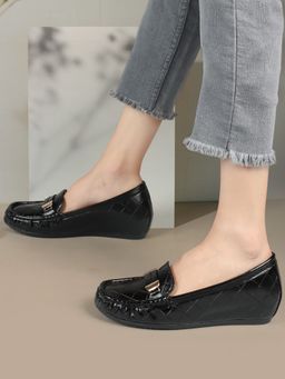 ELLE - Black Women Slip On Loafers