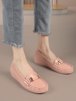 ELLE - Peach Women Slip On Loafers