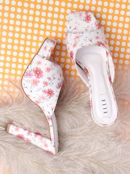 ELLE - White Women Slip On Sandals