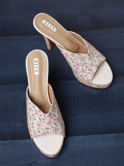 ELLE - White Women Slip On Sandals