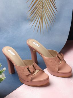 ELLE - Peach Women Buckle Sandals
