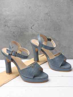 ELLE - Blue Women Buckle Sandals