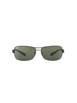 Ray-Ban - 0RB3379I Green Active Lifestyle Rectangular Sunglasses - 64 mm
