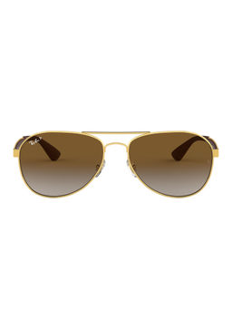 Ray-Ban - 0RB3549 Brown Polarized Active Lifestyle Pilot Sunglasses - 61 mm