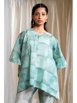 Banana Labs - Women'S Green Marina Honeycomb Kaftan