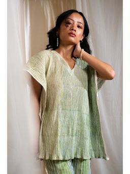 Banana Labs - Women'S Green Marina Crinkled Kaftan