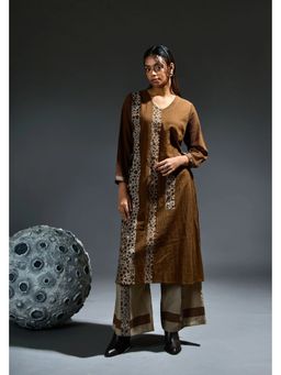 Banana Labs - Crater Rust Brown Kurta