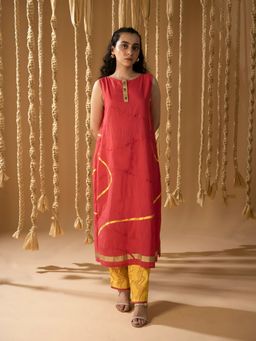 Banana Labs - Arum Trail Pink Kurta