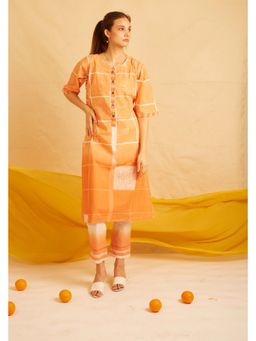 Banana Labs - Orangina Checkered Kurta