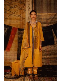 Banana Labs - Sequence Chevron Sunny Mustard Kurta