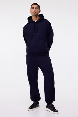 H&M - Men Blue 2-Piece Loose Fit Hoodie And Joggers