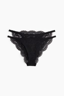 H&M - Women 2-Pack Lace Tanga Briefs