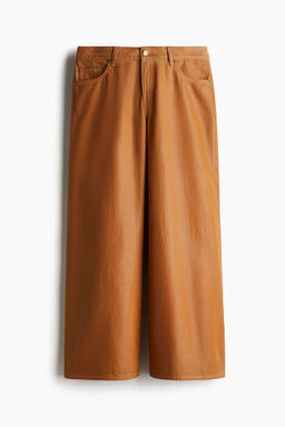 H&M - Women Yellow Wide Coated Trousers