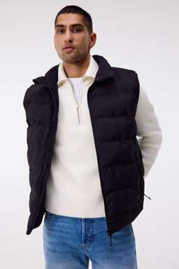 H&M - Men Black Padded Gilet