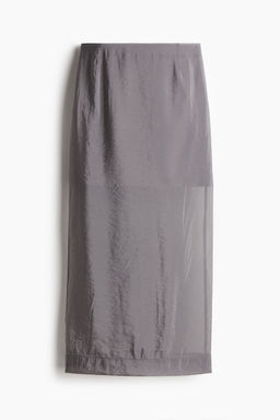 H&M - Women Grey Organza Skirt