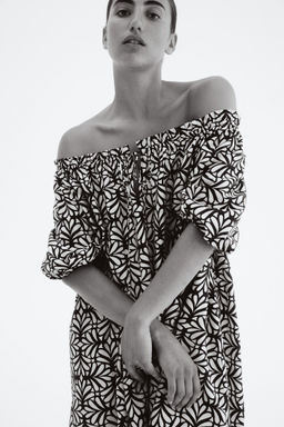 H&M - Women Black Tie-Detail Dress