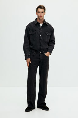 H&M - Men Black Loose Jeans
