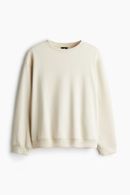 H&M - Men Beige Relaxed Fit Sweatshirt