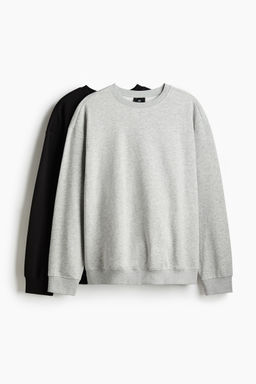 H&M - Men 2-Pack Loose Fit Sweatshirts