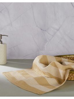 Fabindia - Beige Cotton Honeycomb Hand Towel (S)