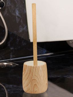 OBSESSIONS - freestanding Polyresin Toiletbrush with holder for Bathroom Brown