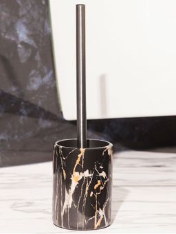 OBSESSIONS - freestanding Polyresin Toiletbrush with holder for Bathroom Black